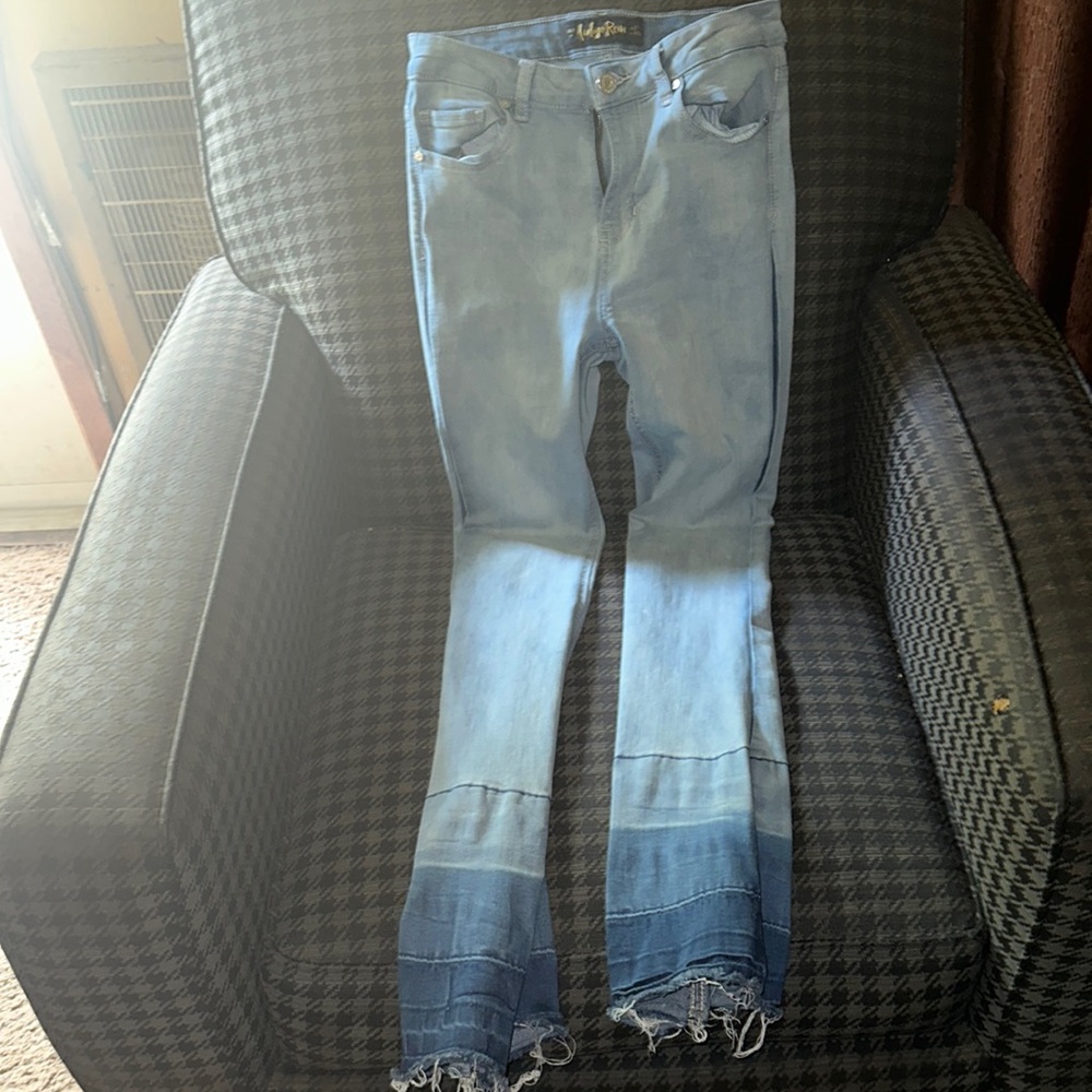two toned jeans by indigo rein